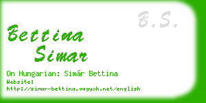 bettina simar business card